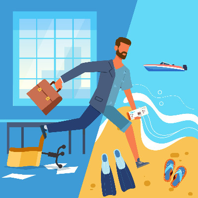 How to Take a Much-Needed Vacation (Without Stressing About Workplace Scams)